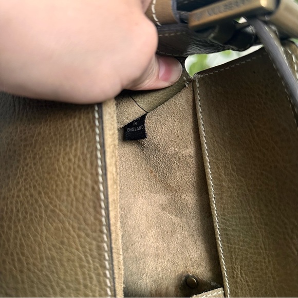 Y2K Rare Mulberry olive green Leather Shoulder Bag - Picture 10 of 10